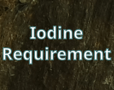 Daily Iodine Requirement
